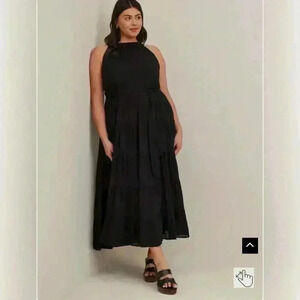 Torrid Size 1 Maxi Lindsay Hi-Low Tiered Dress